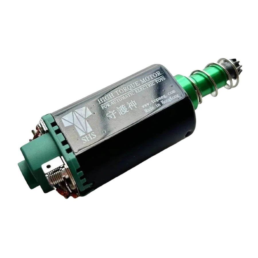 38000rpm Green SHS AEG Motor High Torqub Motor 11.1V Twist Speed Motor long Axle Airsoft M16/M4/MP5/G3/P90 AEG Motor 480 Motor