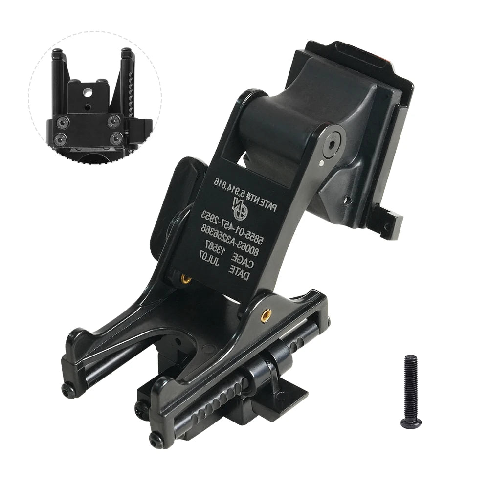 BOOIU New PVS14 Mount - Pre-Drilled Threads for Easy Install | Tactical, Airsoft & Paintball