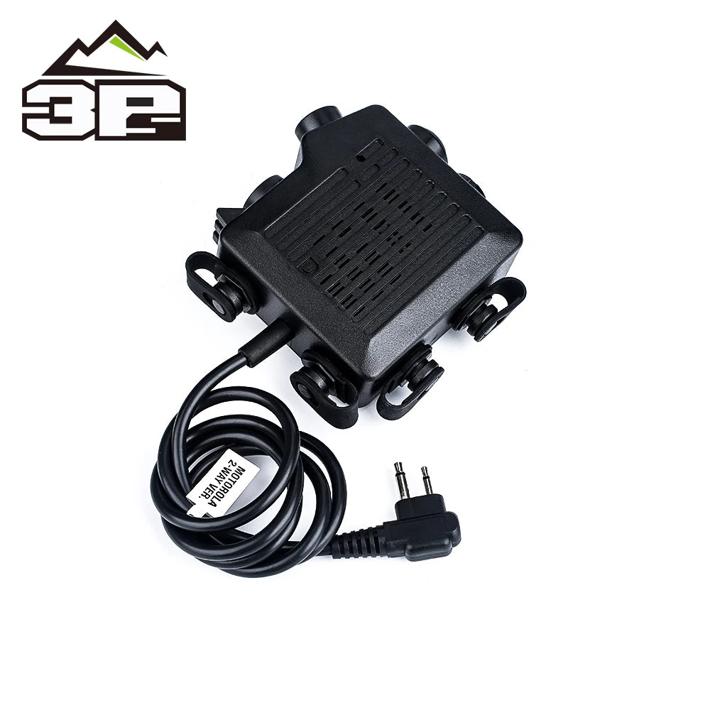 Airsoft Tactical SELEX TACMIC CT5 PTT Headset 2 Button Hunting Walkie Talkie Military Ptt  Kenwood Motorola Phone Icom
