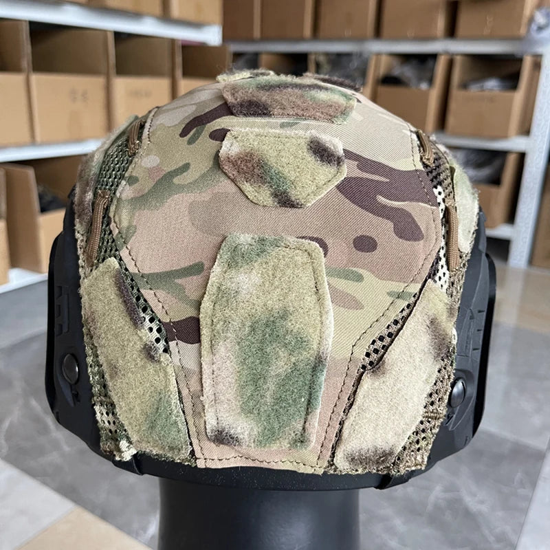 Multicam Helmet Cover Tactical FAST/OPS-CORE/SF Helmet Cover Gear Airsoft Paintball Wargame Helmet Protective Cover Accessories
