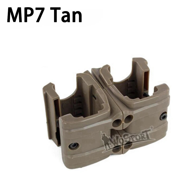 Gun Rifle Charger Magazine Mag Coupler Clip Mag-Link Connector For AK 47 74 MP5 AR 15 M4A1 MP7 5.56MM Airsoft Hunting Accessory