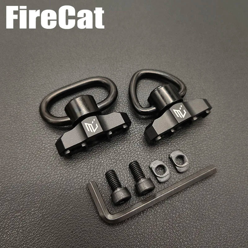 Airsoft Tactical Metal QD Sling Mount for MLOK Rail Quick Release Steel Push Button Attachment Points Hunting Gun Accessories