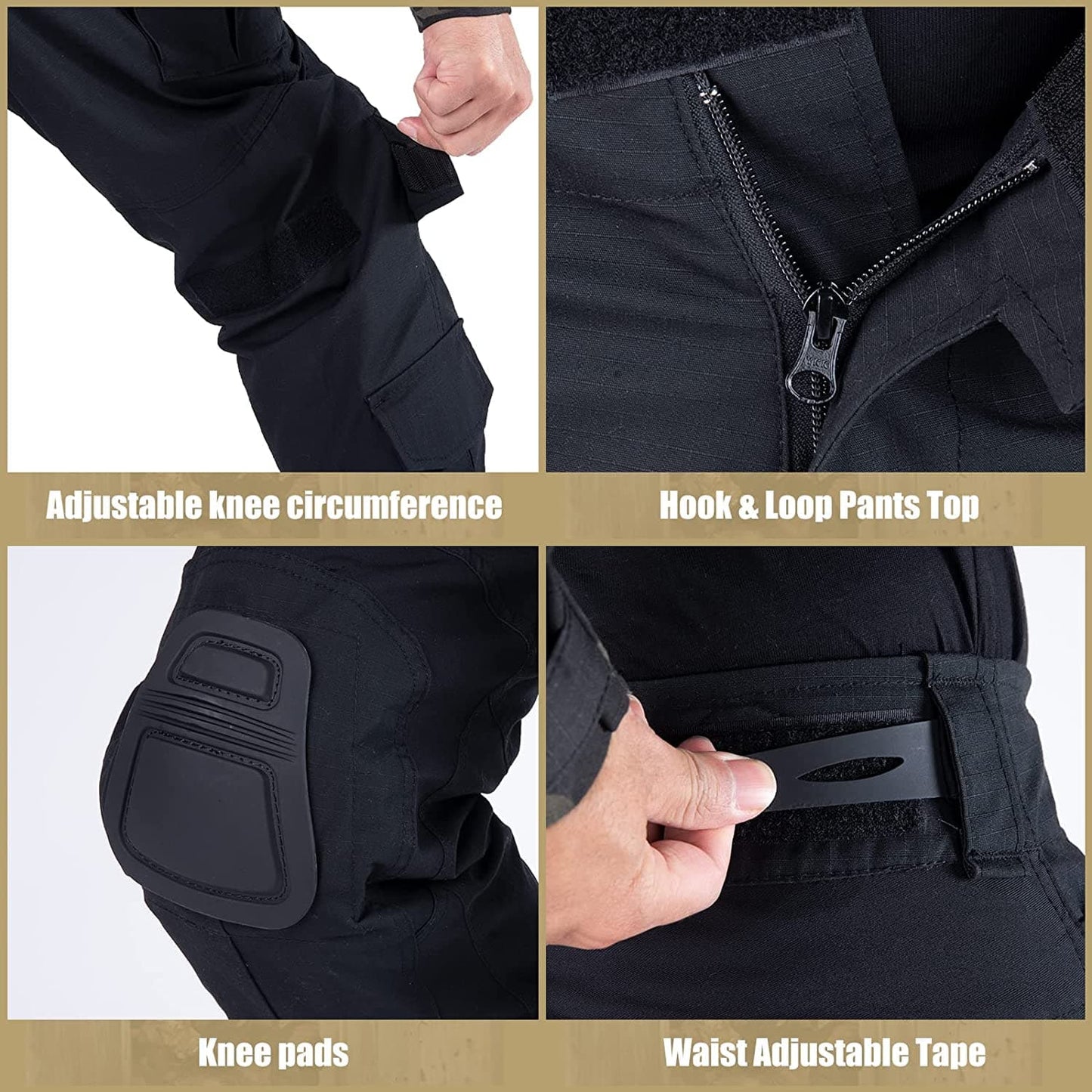 Military Airsoft Uniforms G3 Pants With Knee Pads-4