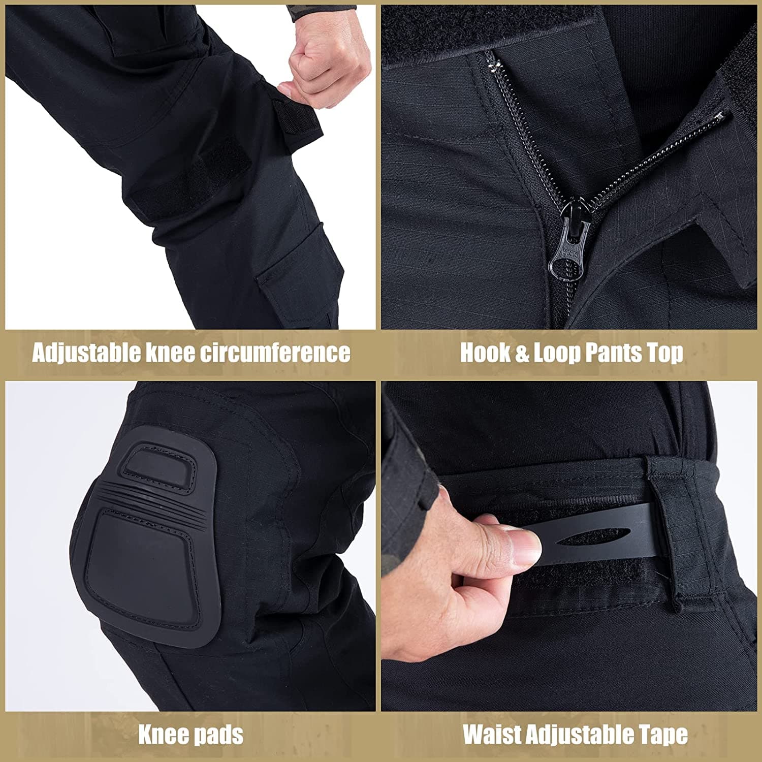 Military Airsoft Uniforms G3 Pants With Knee Pads-4