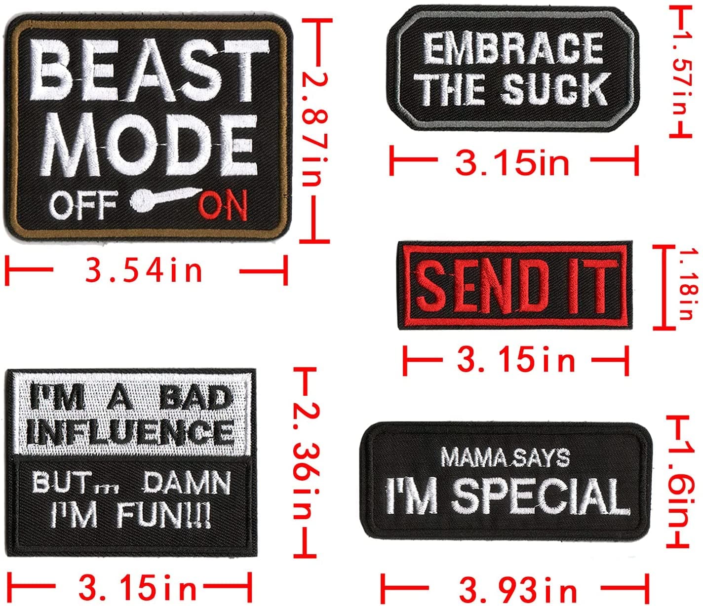 WZT 20 fun Tactical Army Morale patch full embroidery patch set-2