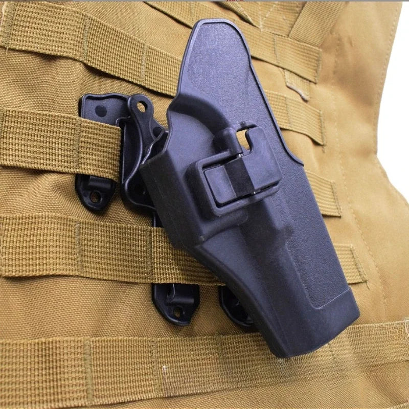 2025 New Tactical Vest Hanging Chest Gun Holster For Glock 17 19 Airsoft Belt Holster General Pistol
