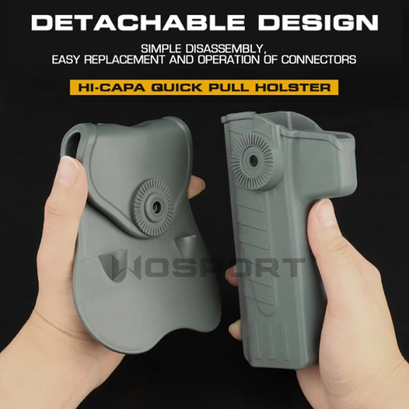 Tactical Gun Holster HI-CAPA Holster for STI2011 HI-CAPA Tokyo Marui/WE/KWA/KJW Pistol  Airsoft Belt Holster Hunting accessories
