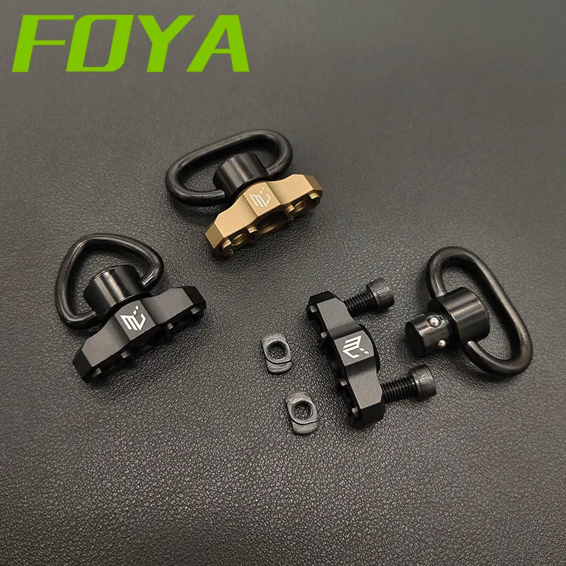 Tactical Metal MLOK QD Sling Mount M4 AR15 Mounted Base Swivel Strap Buckle Quick Release Button Airsoft Gun Hunting Accessories