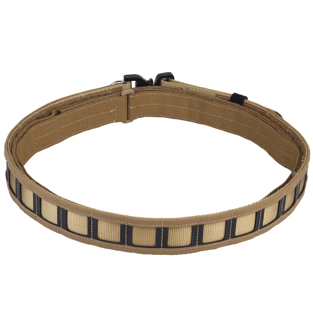 Tactical 3 Layer 1.5inch Combat Belt Quick Release Metal Buckle MOLLE Mens Belts Camo Airsoft Shooting Hunting Gear Accessories