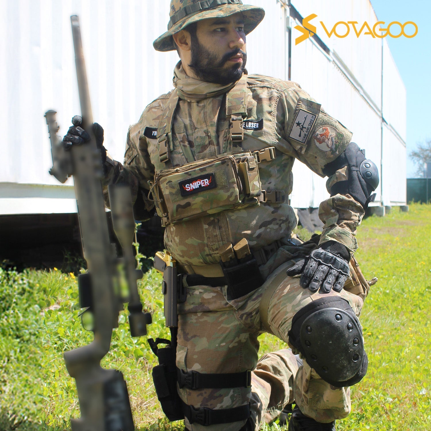 VOTAGOO D3CRM Tactical Chest Rig for Shooting Hunting-3