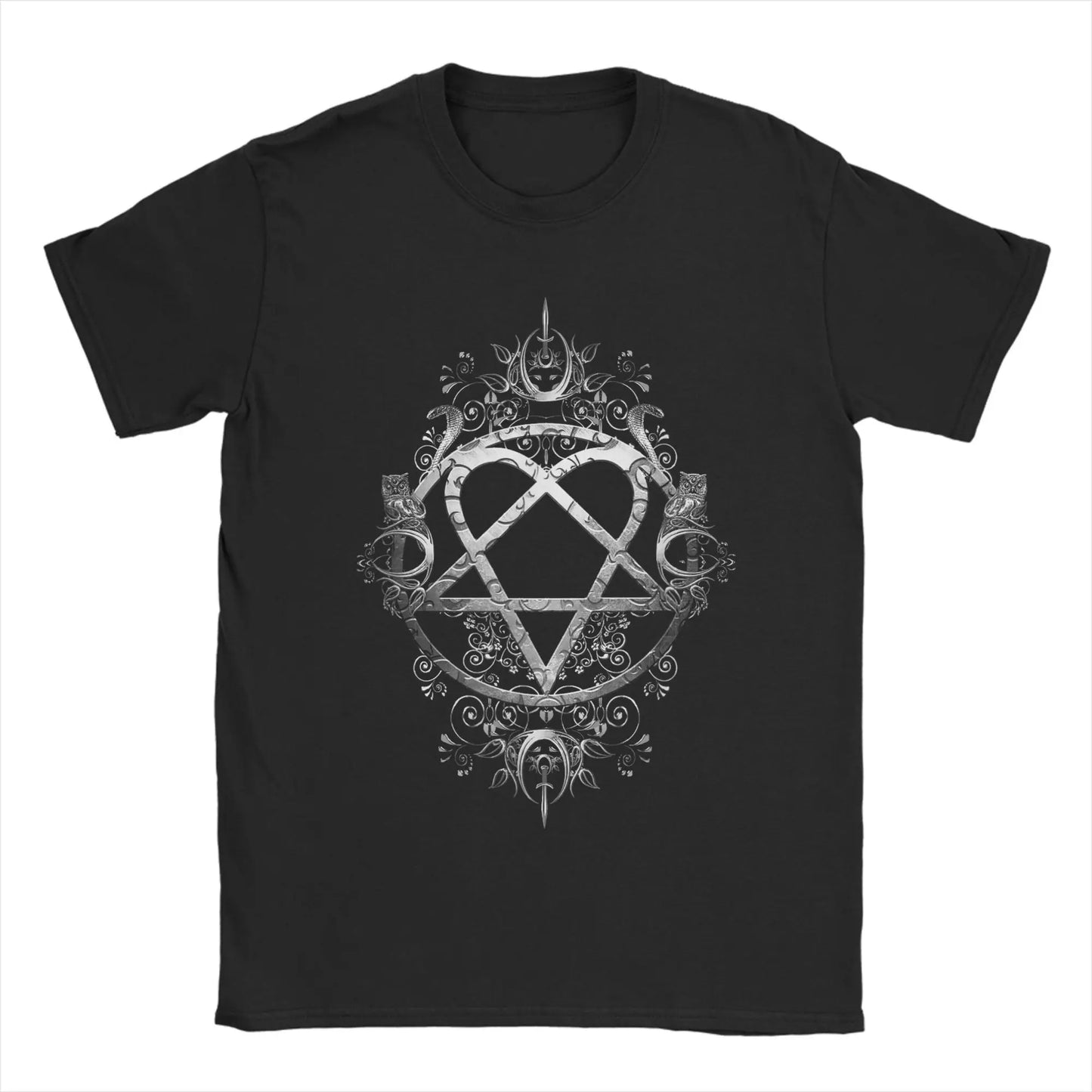 Harajuku T Shirt Him Band Ville Valo Omate Cotton T Shirts  Hippie Tshirt for Adult Summer Y2K Fun Casual Short Sleeve Clothing