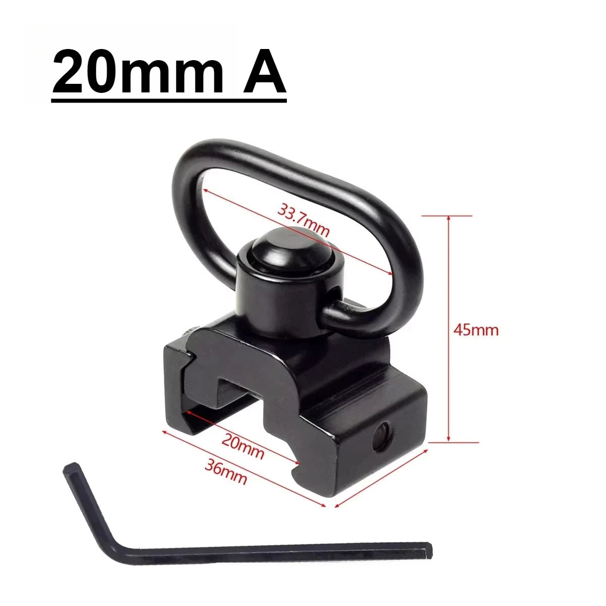 Tactical GBB RSA Sling Swivel QD Adapter Mlok KeyMod 20mm Pictinny Rail Airsoft Rifle AR15 Sling Mount Hunting Gun Accessories