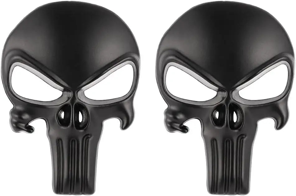 New Skull Metal Sticker for AR15 AR10 AK47 M4 M16 1911 USP M92 Glock G17 19 22 43x Airsoft Rifle Pistol Gun Hunting Accessories