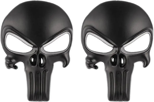 New Skull Metal Sticker for AR15 AR10 AK47 M4 M16 1911 USP M92 Glock G17 19 22 43x Airsoft Rifle Pistol Gun Hunting Accessories