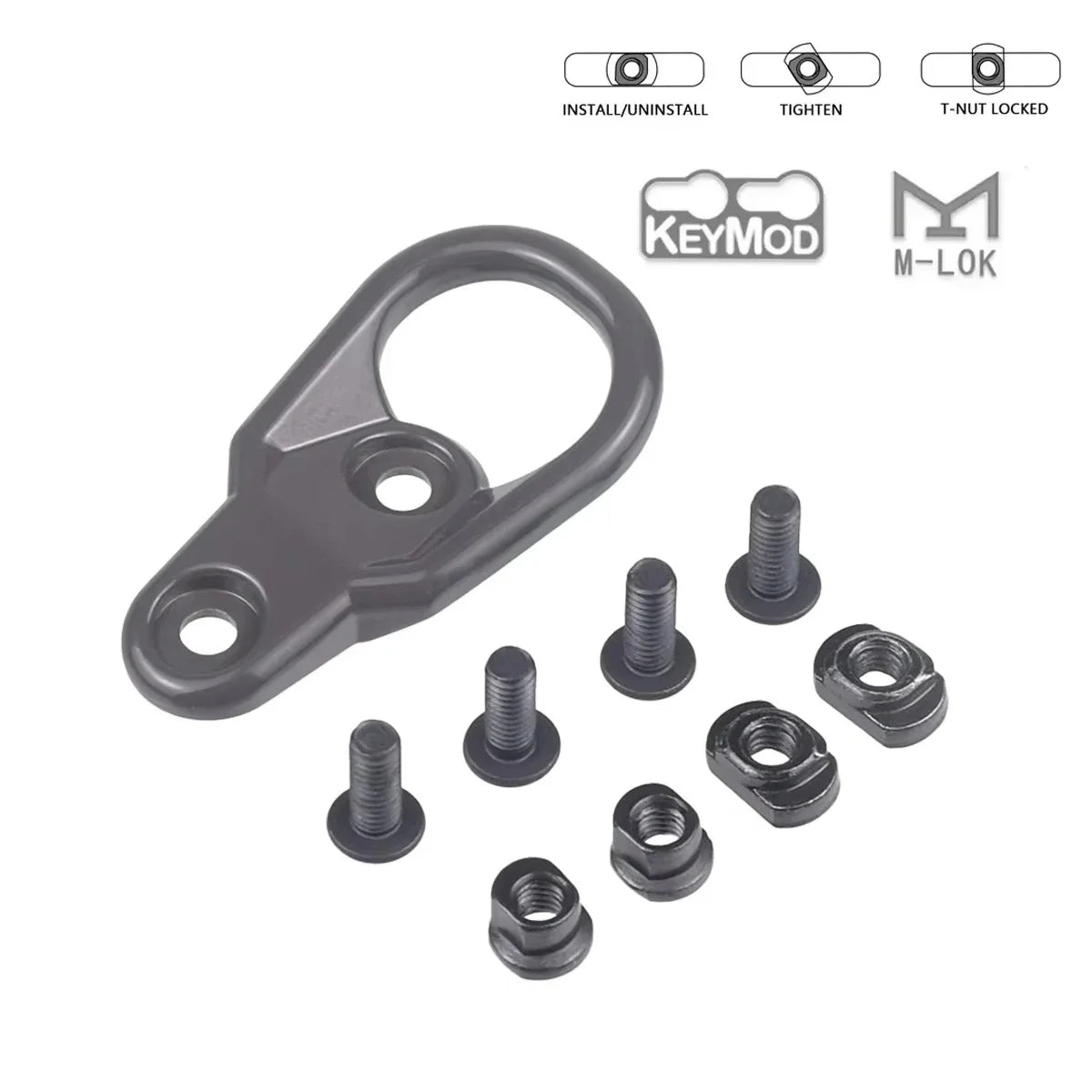 Tactical GBB RSA Sling Swivel QD Adapter Mlok KeyMod 20mm Pictinny Rail Airsoft Rifle AR15 Sling Mount Hunting Gun Accessories