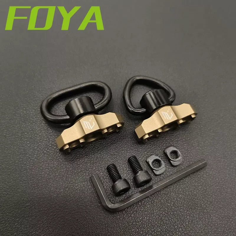 Tactical Metal MLOK QD Sling Mount M4 AR15 Mounted Base Swivel Strap Buckle Quick Release Button Airsoft Gun Hunting Accessories