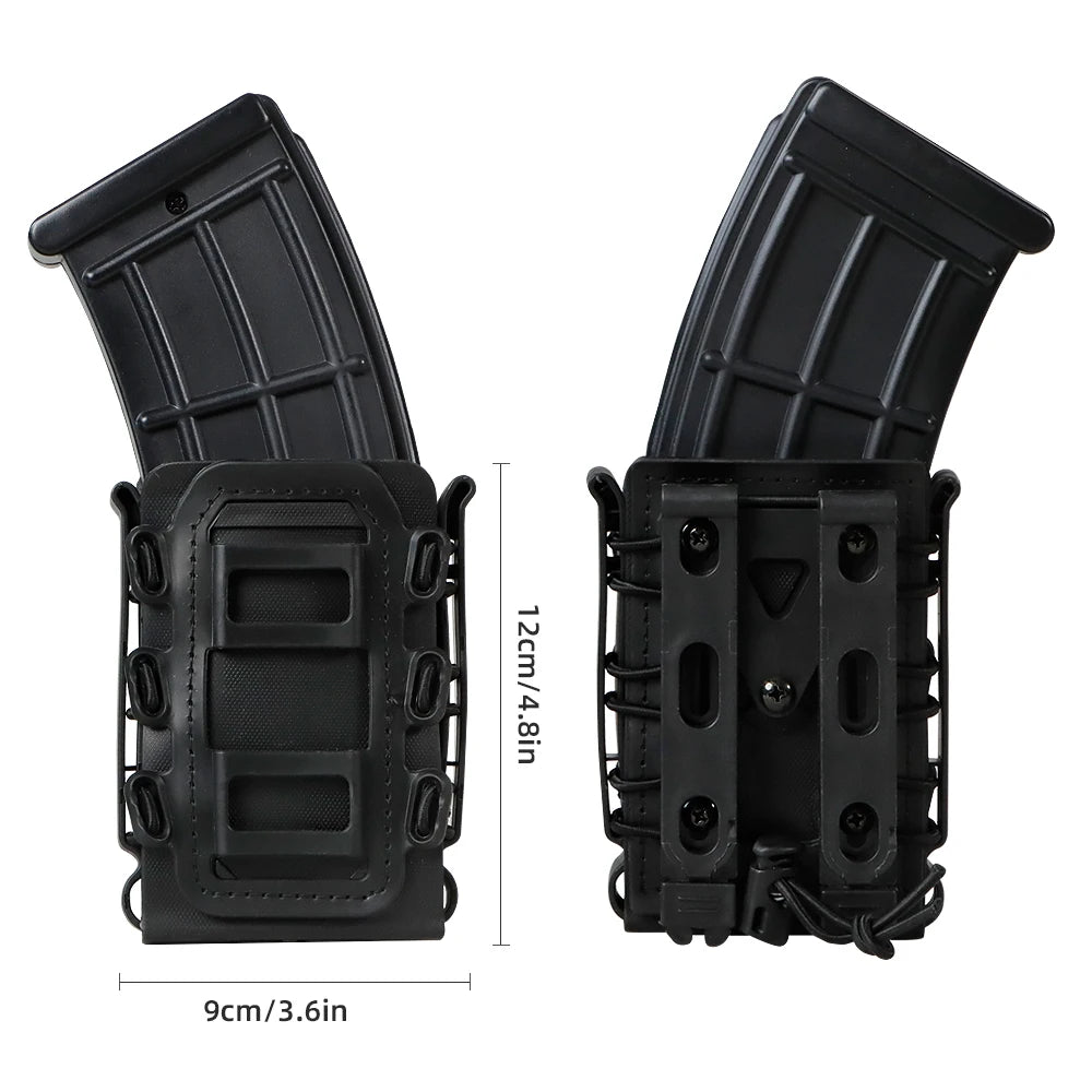 Tactical 5.56 Scorpion Soft Shell Magazine Pouch, 9mm Belt Holster, MOLLE Accessories, 7.62 Rifle Case, Glock 17 Pistol Holster
