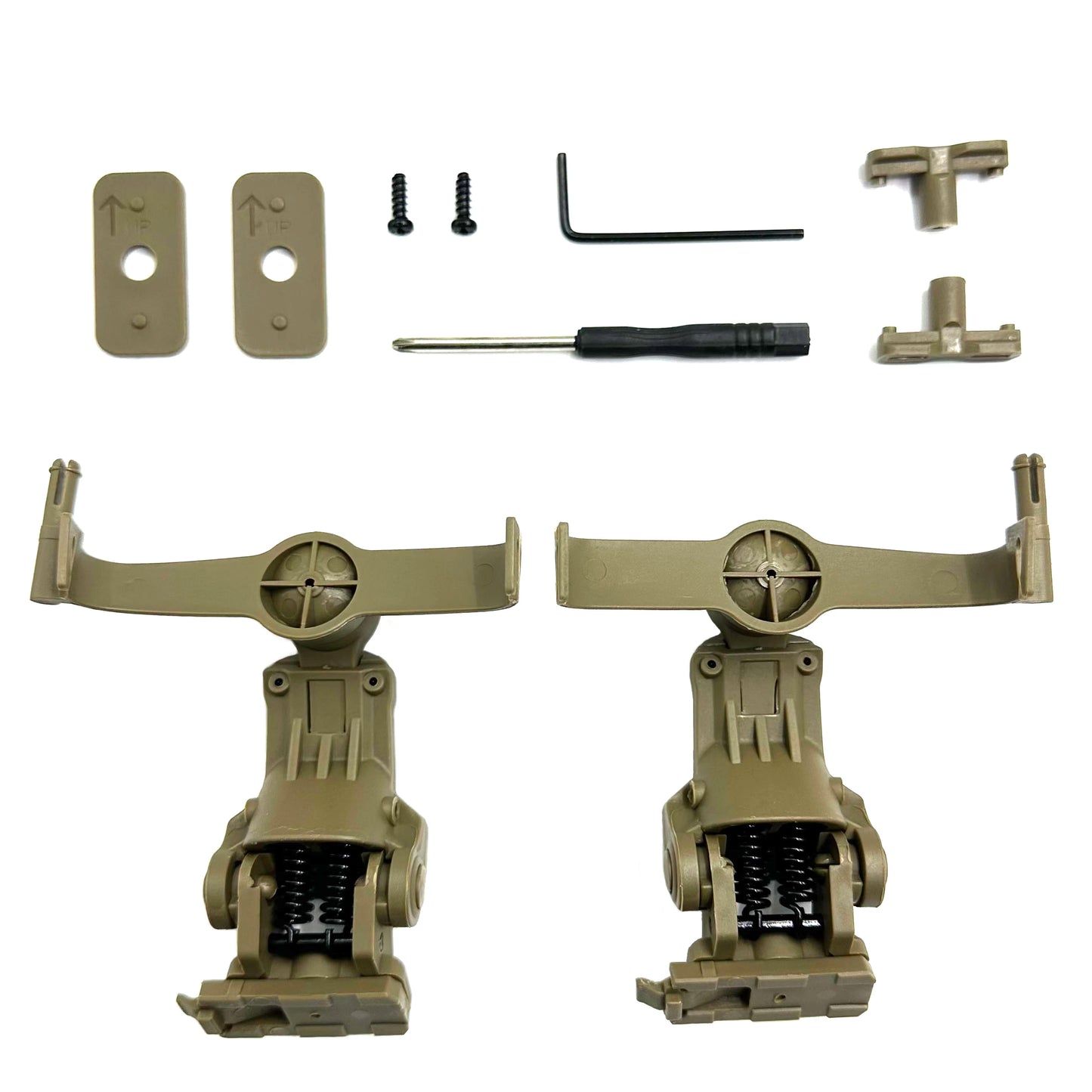 Helmet Rail Adapter For PELTOR ComTac 2&3 Airsoft Shooting Accessories Headset Mount Fit Ops Core ARC Team Wendy MLOK Rail