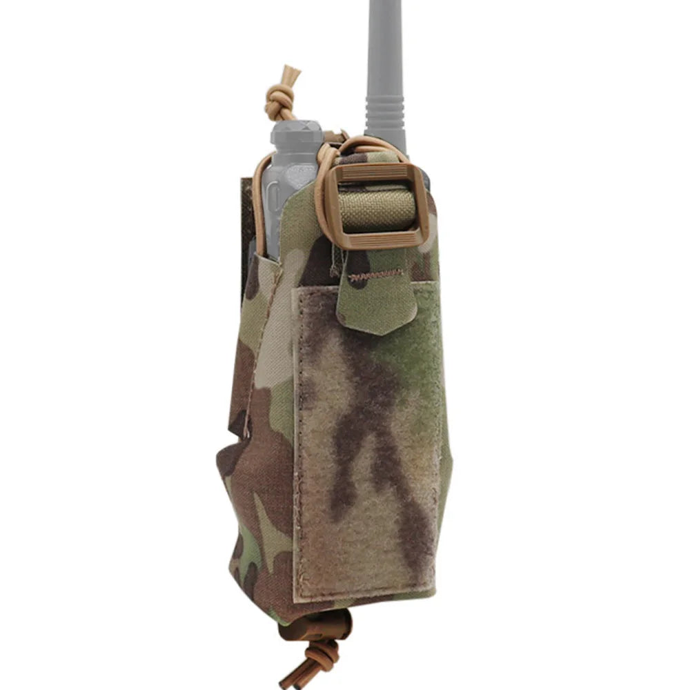 Tactical Gridlok Radio Pouch BAOFENG/POFUNG UV5R UV82 Walkie Talkie Bag Molle Intercom Pouch For Hunting Airsoft