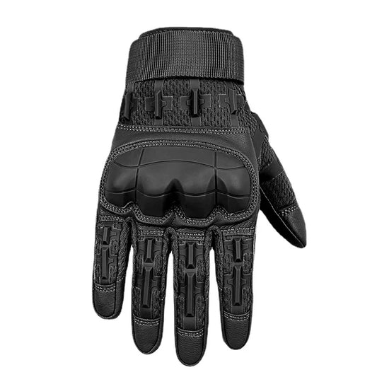 Touch Screen Cycling Gloves PU Leather Airsoft Hunting Shooting Hiking Bicycle Outdoor Sport Riding Bike Protective Men