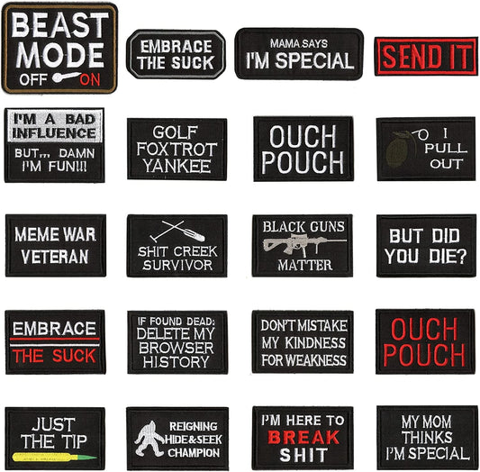 WZT 20 fun Tactical Army Morale patch full embroidery patch set-0