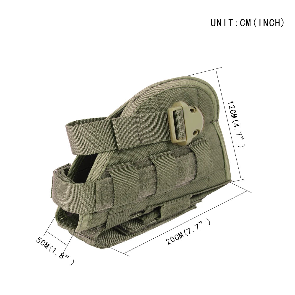 Tactical Molle Pistol Holster Right Hand Gun Holster Magzine Pouch Glock 17/1911 Airsoft Hunting Accessories