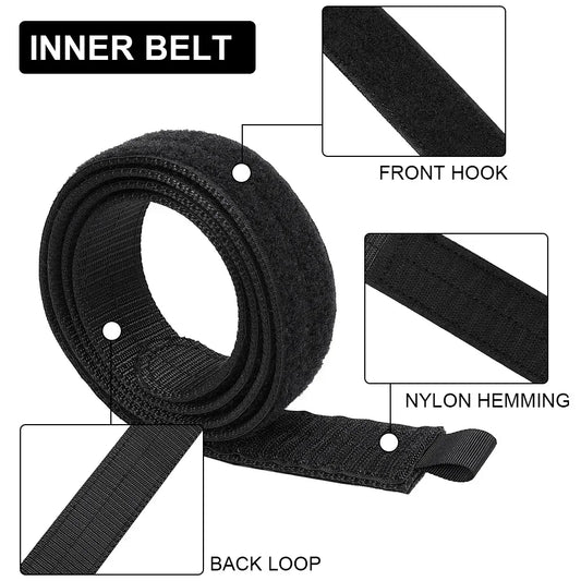 Tactical Quick Release Metal Buckle Belt for Men Laser MOLLE Multi-camo Belts Hunting Clothing Accessories 2 Inch Airsoft Gear