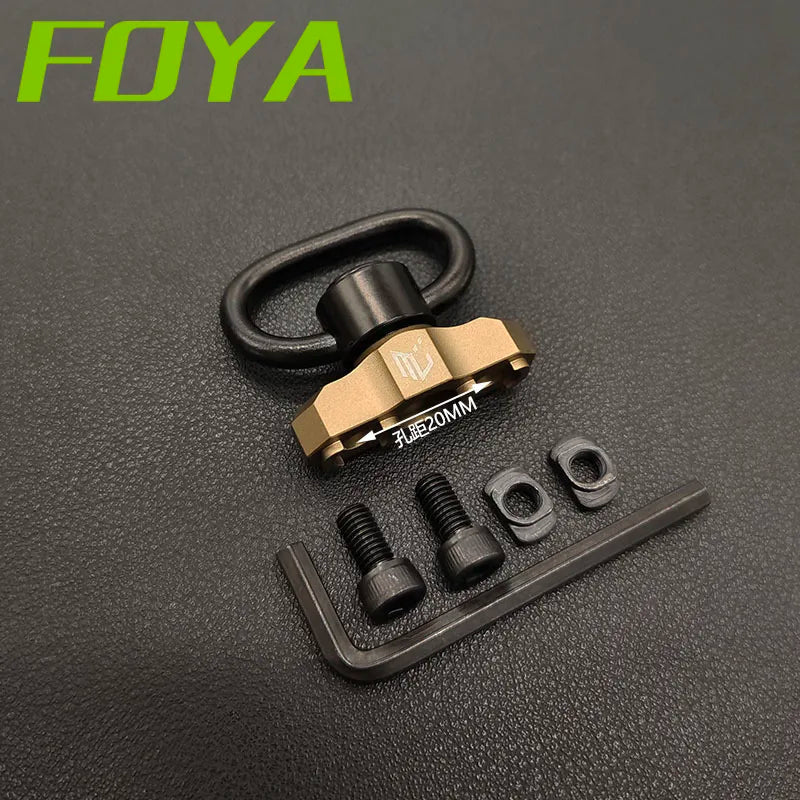 Tactical Metal MLOK QD Sling Mount M4 AR15 Mounted Base Swivel Strap Buckle Quick Release Button Airsoft Gun Hunting Accessories