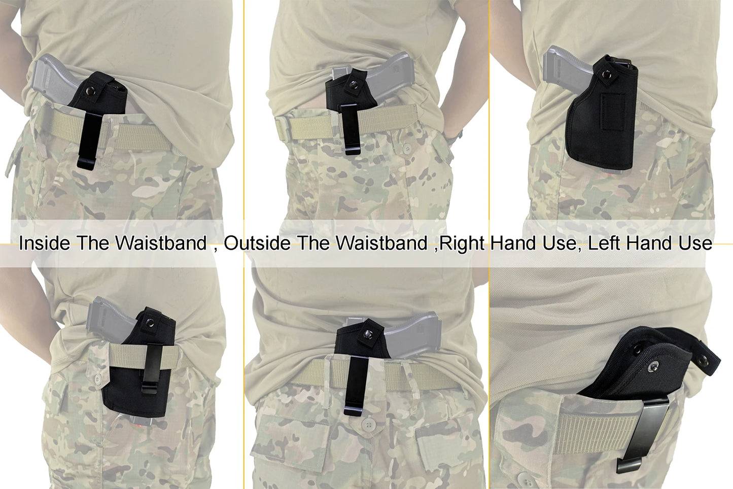 Gun Holster for Pistols with Flashlight or Laser Fits  Glock 19 17 Taurus G3C G3 9mm Sig Sauer S&W M&P Shield Ruger Springfield