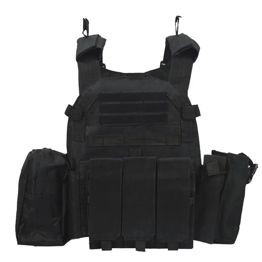 Tactical Vest Body Armor Hunting Plate Carrier Airsoft Accessories 6094 Military Combat Army Wargame VestNylon Pouch Molle Gear