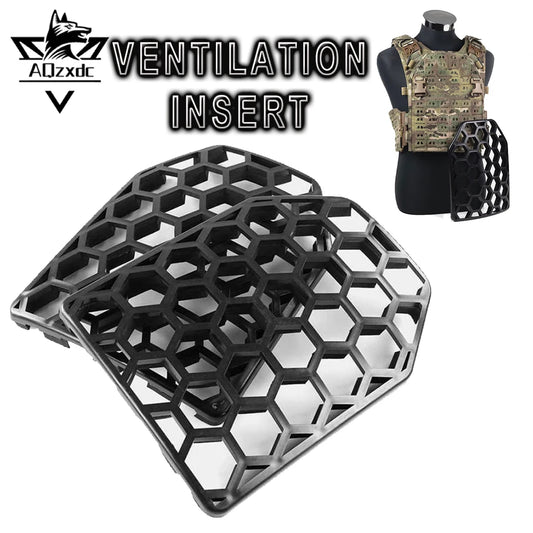 Tactical Insert Plate Airsoft MOLLE Vest Ventilation Breathable Hollow Out Honeycomb CS Hunting Shooting Training Accessories