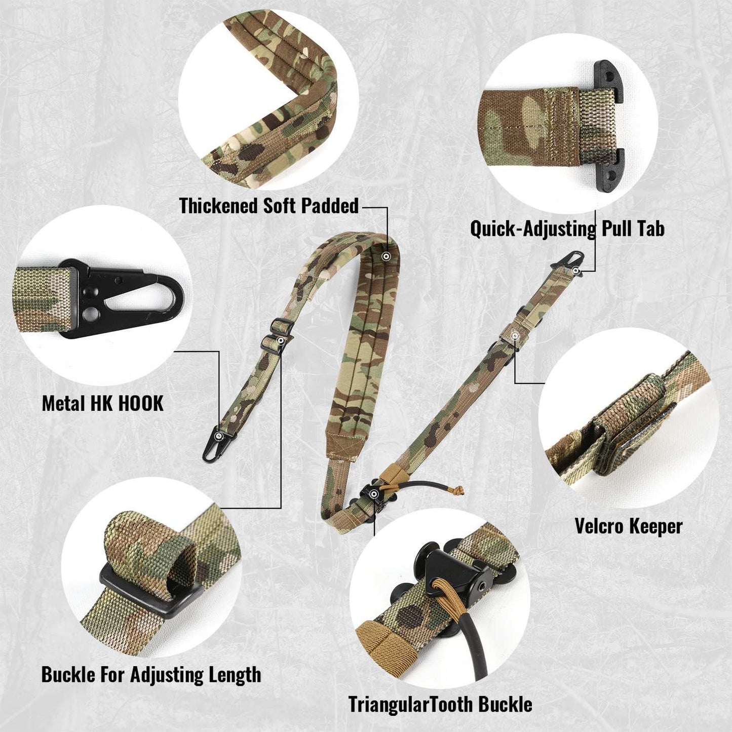 Votagoo Rifle Sling for Hunting Tactical Strap-3
