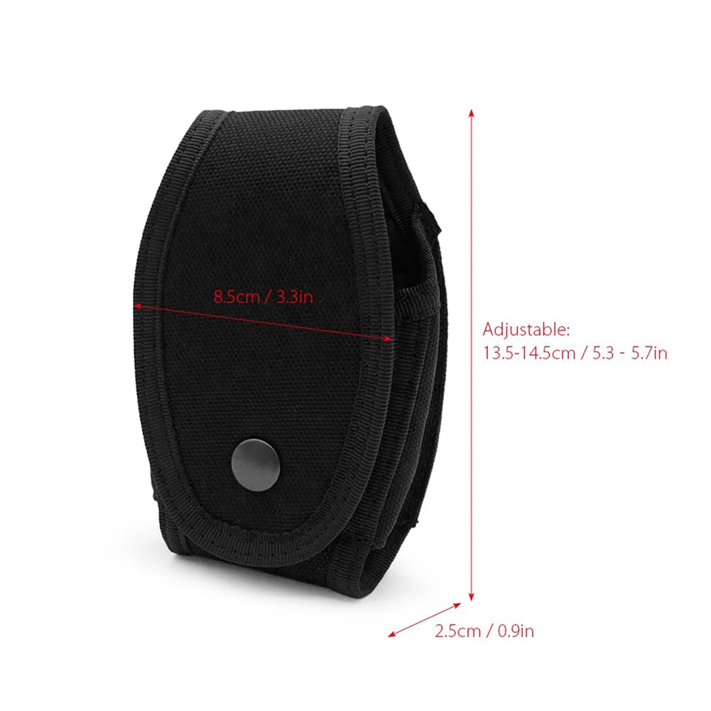 Tactical Molle Handcuff Case Holder Pouch Small Outdoor Hunting Accessories Waist Bag Airsoft Handcuffs Holster Nylon
