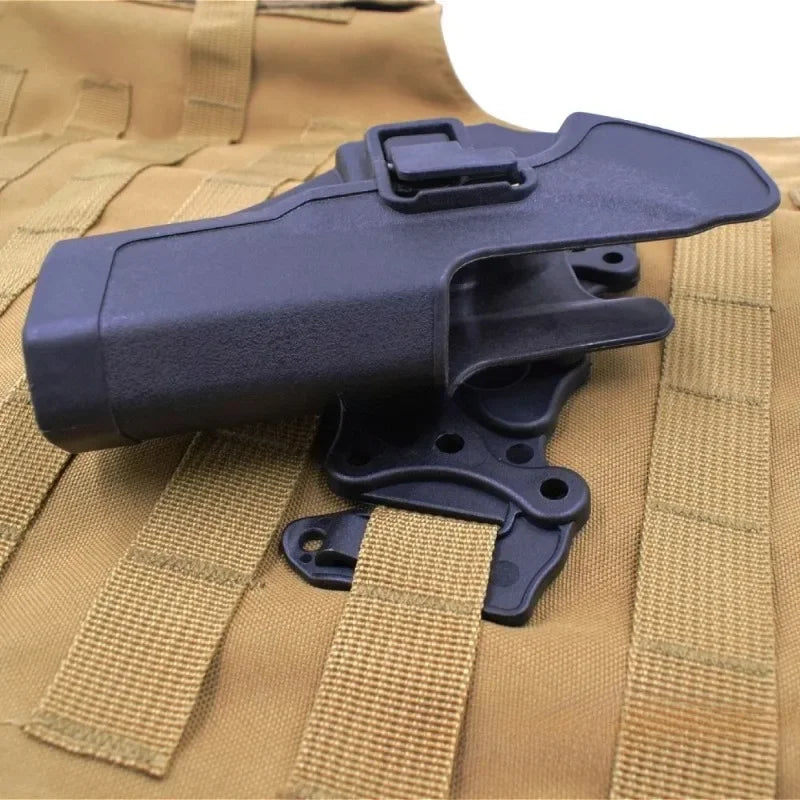 2025 New Tactical Vest Hanging Chest Gun Holster For Glock 17 19 Airsoft Belt Holster General Pistol