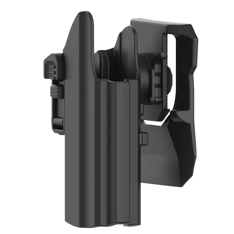 TEGE Universal Polymer IPSC Holster 360 Degree Rotate Low Ride Paddle OWB Holster for Glock 19 17 45 Beretta Apx Walther CZ P07