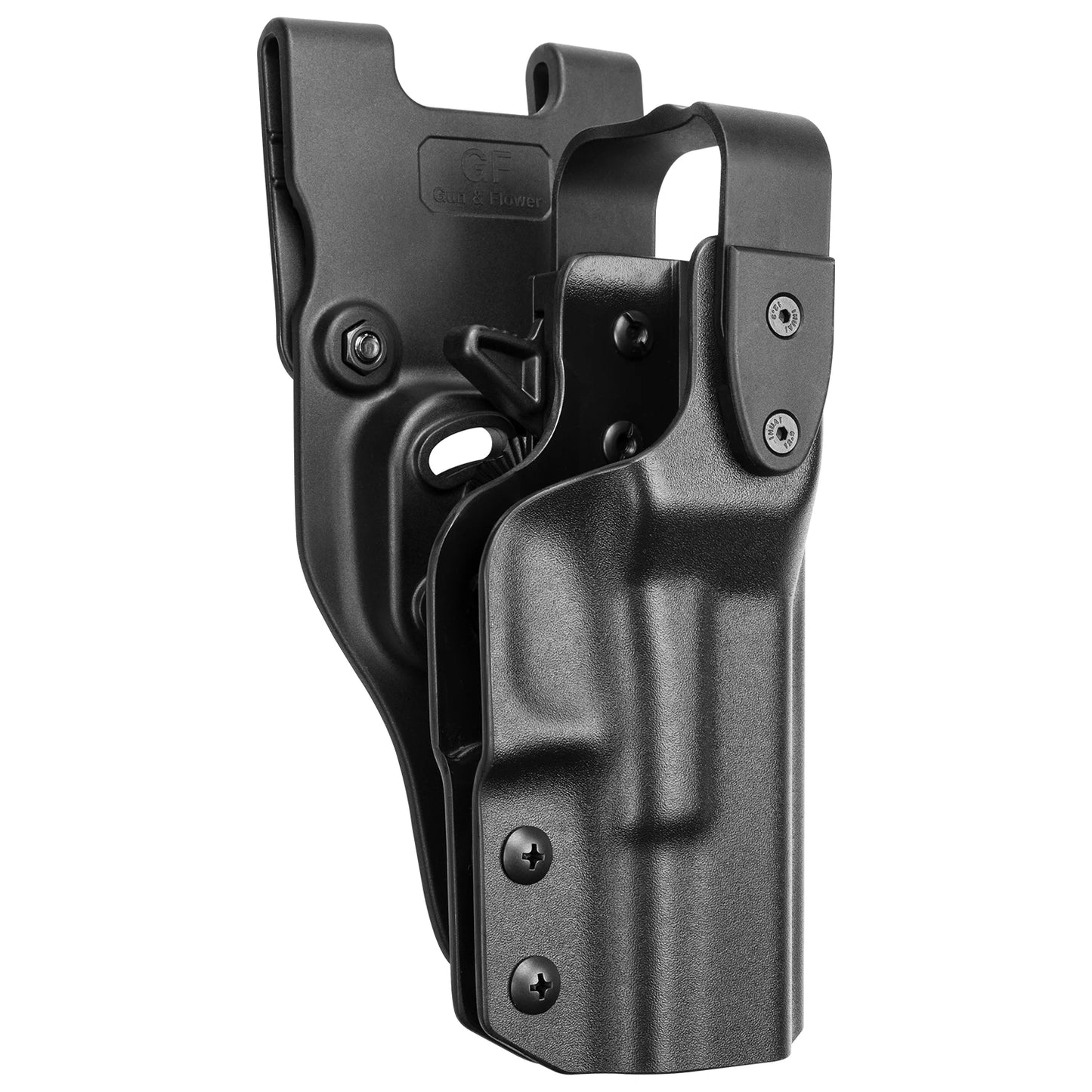 Gun&Flower Kydex OWB Holster for Glock 17 /19 Pistol with Thumb Release Retention Tactical Right Hand Gun Bags,NOT Red Dot