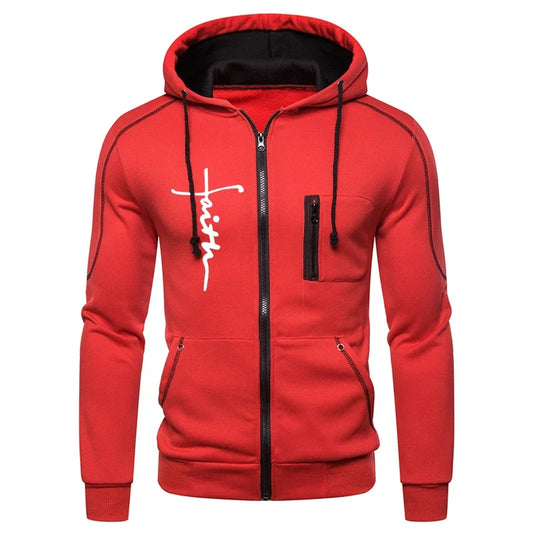 Daily Men's Tracksuit Jogging Hoodie Men Single Piece Sports Zipper Jacket Sweatshirts and Sports Pants Clothing Casual Outdoors
