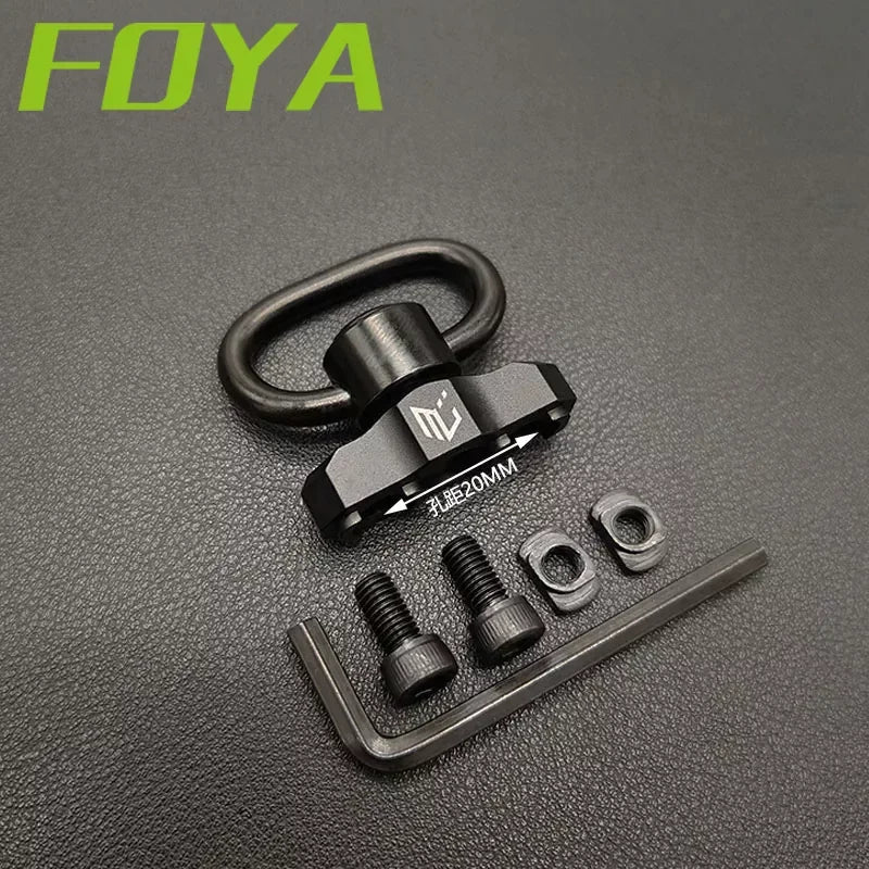 Tactical Metal MLOK QD Sling Mount M4 AR15 Mounted Base Swivel Strap Buckle Quick Release Button Airsoft Gun Hunting Accessories