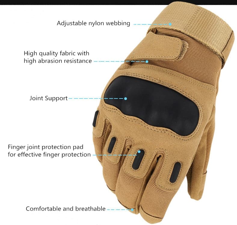 Tactical Racing Touchscreen Waterproof Full Finger Gloves-3