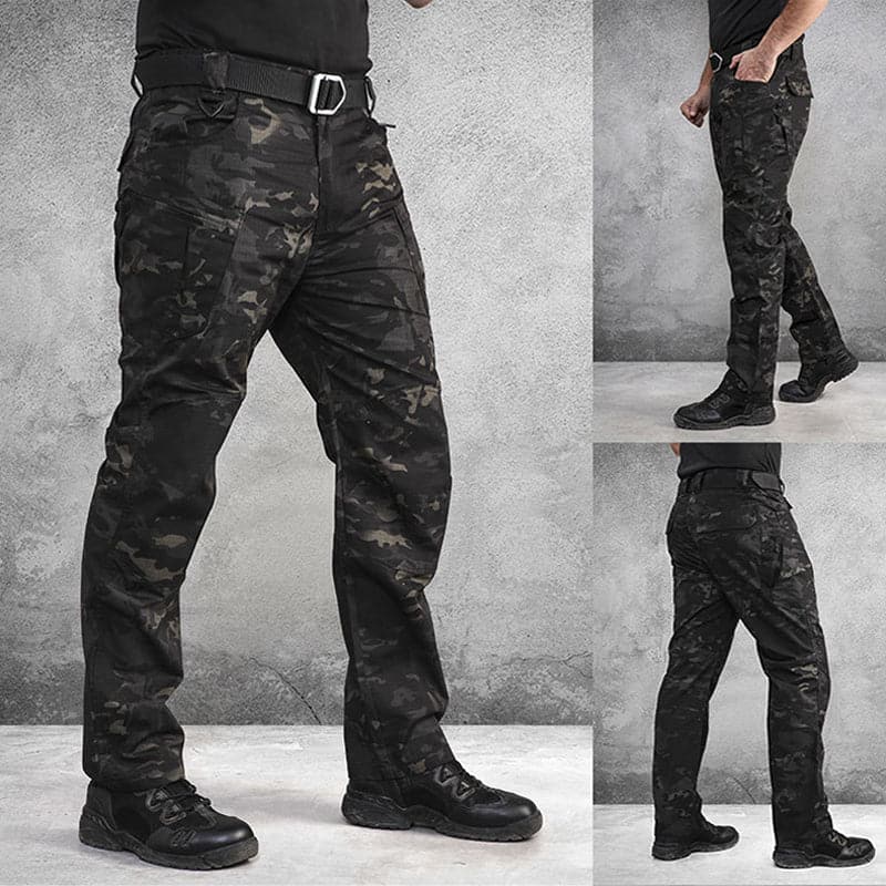 Trekking Hiking Ripstop Waterproof Tactical Military Work Cargo Pants-3