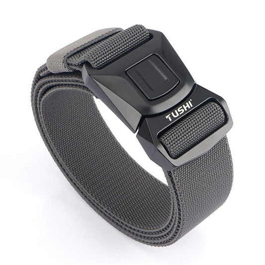 Zinc Alloy Pluggable Buckle Elastic Mens Belts-0