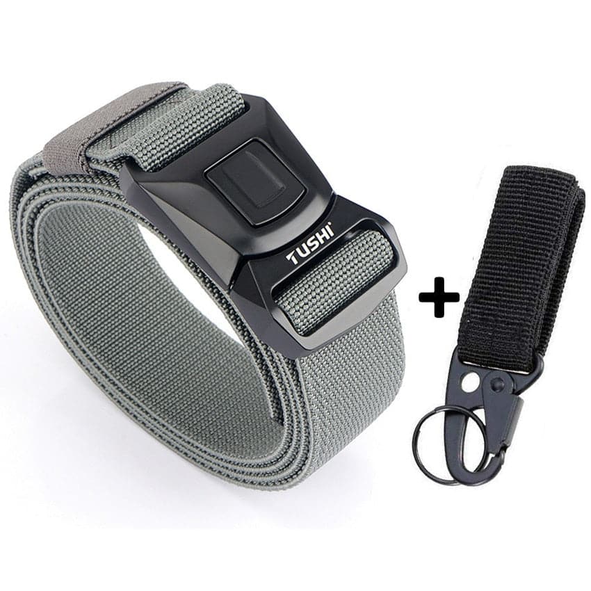 Zinc Alloy Pluggable Buckle Elastic Mens Belts-18