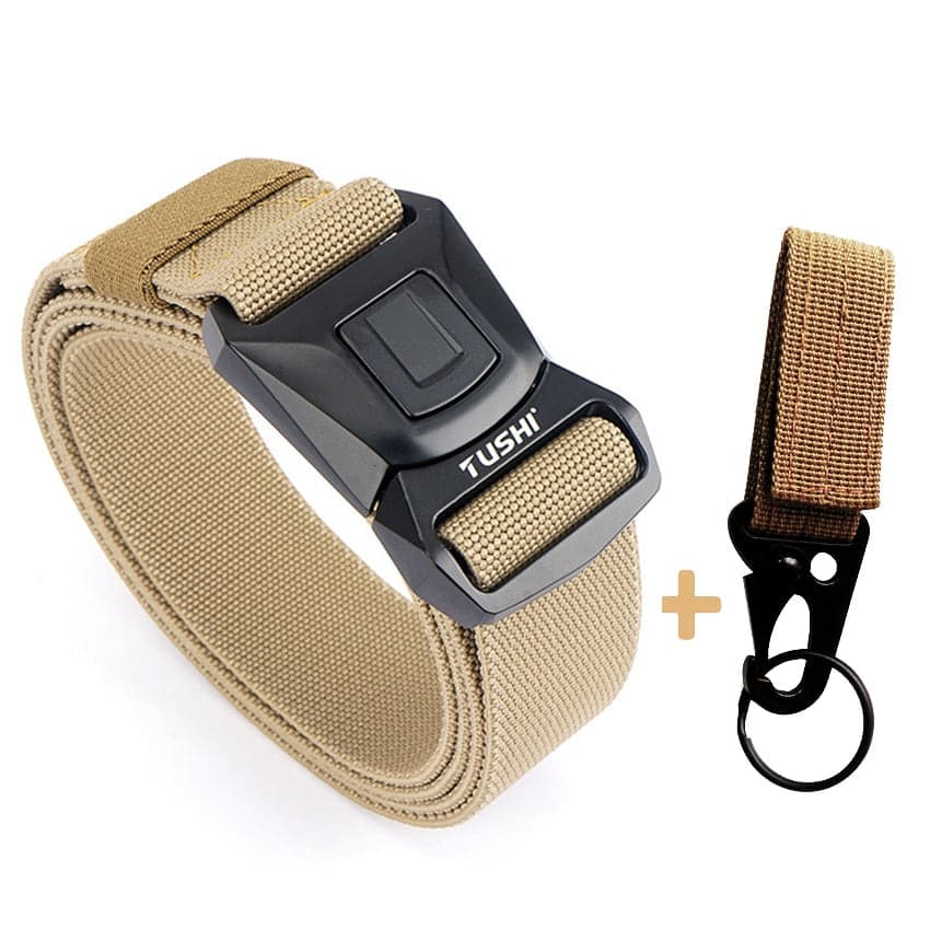 Zinc Alloy Pluggable Buckle Elastic Mens Belts-9