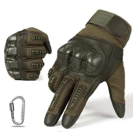 Tactical Military Rubber Hard Knuckle Outdoor Gloves - LY-0