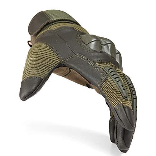 Tactical Military Rubber Hard Knuckle Outdoor Gloves - LY-9
