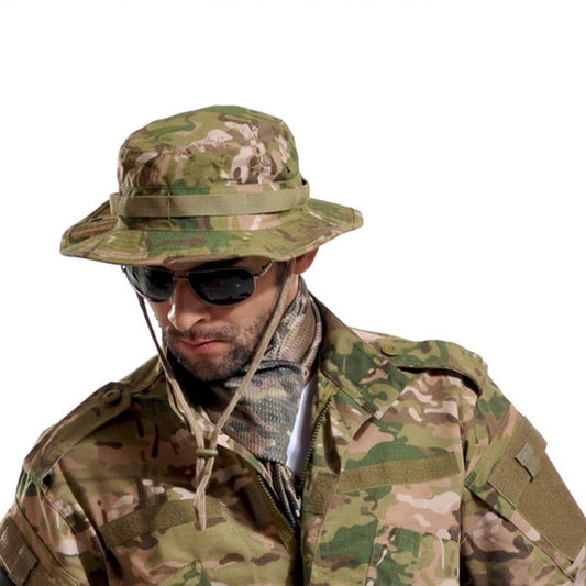 Tactical Airsoft Sniper Camouflage Bucket Boonie Hats-0