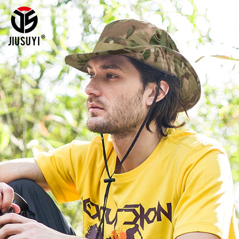 Tactical Airsoft Sniper Camouflage Bucket Boonie Hats-2