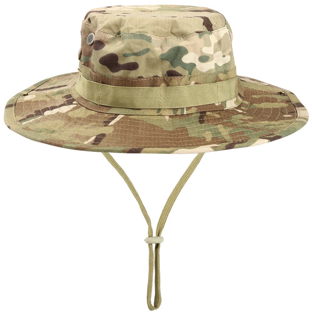 Tactical Airsoft Sniper Camouflage Bucket Boonie Hats-14