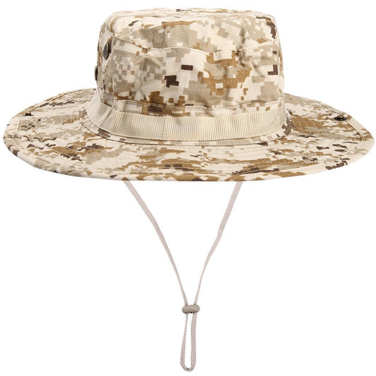 Tactical Airsoft Sniper Camouflage Bucket Boonie Hats-10