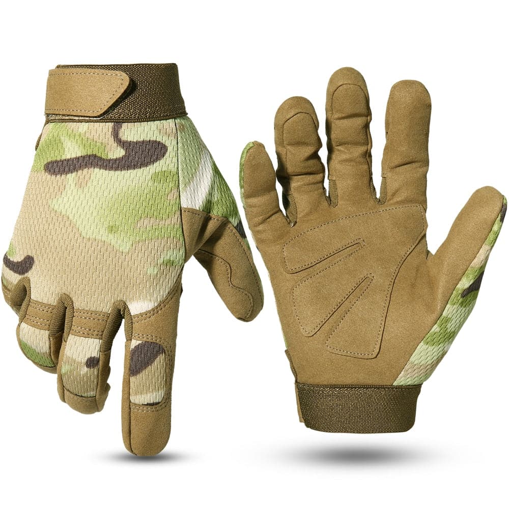 Paintball Bicycle Motorcycle Shoot Work Gear Camo Gloves-7